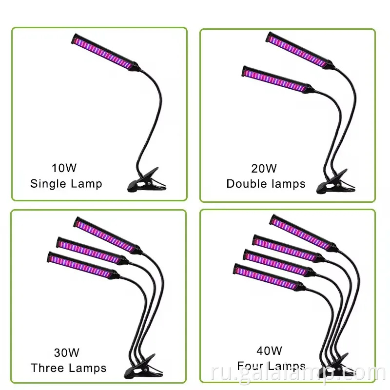 Регулируемый зажим светодиодный свет выращивает свет с универсальной функцией заполнения